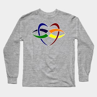 Rainbow Polyheart Long Sleeve T-Shirt